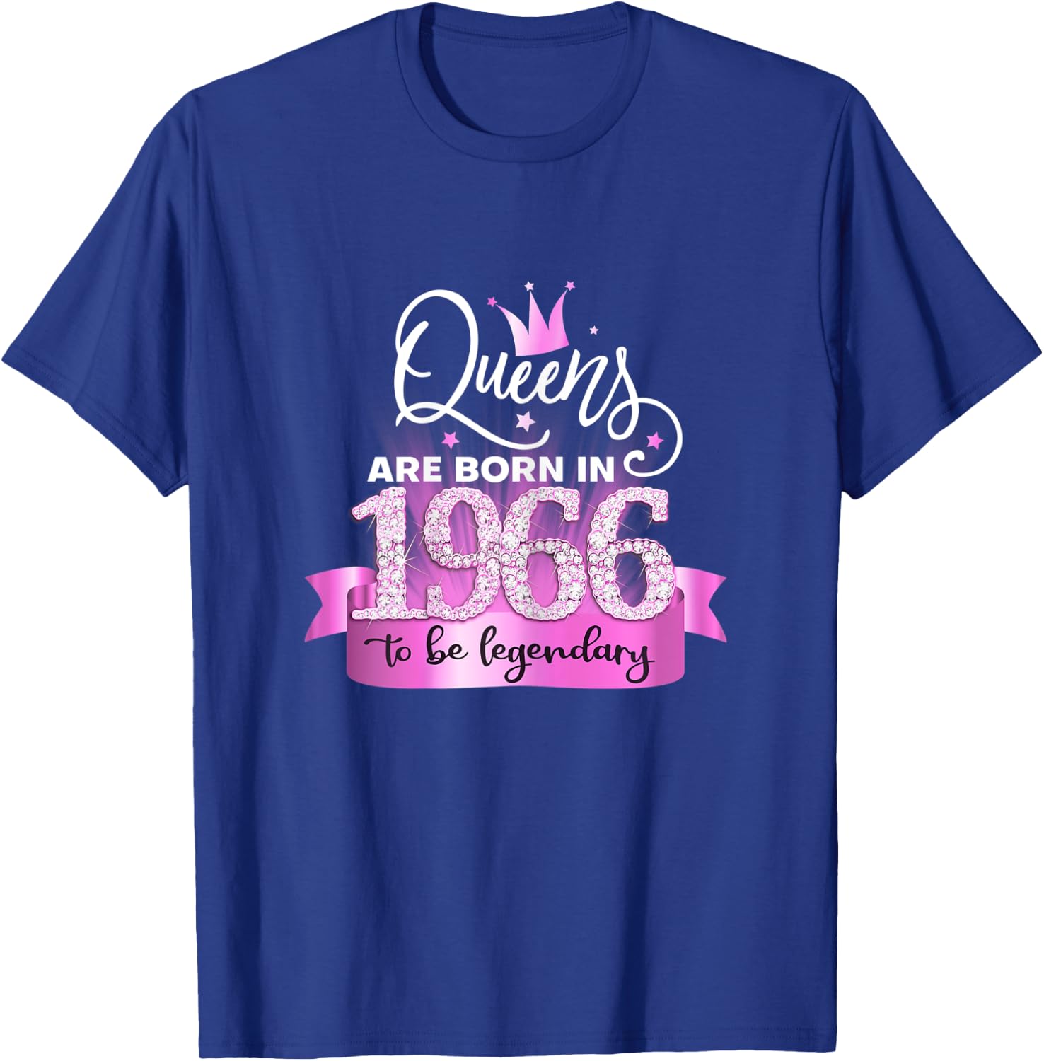 Born In 1966 I Elegant Pink Black Party Outfit & Accessory T-Shirt - T-Shirt | Royal