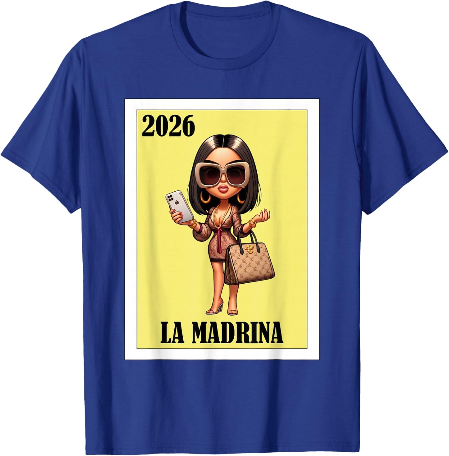 La Madrina 2026 Promoted to Godmother T-Shirt - T-Shirt | Royal
