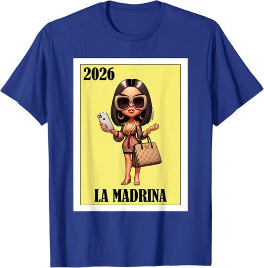 La Madrina 2026 Promoted to Godmother T-Shirt - T-Shirt | Royal