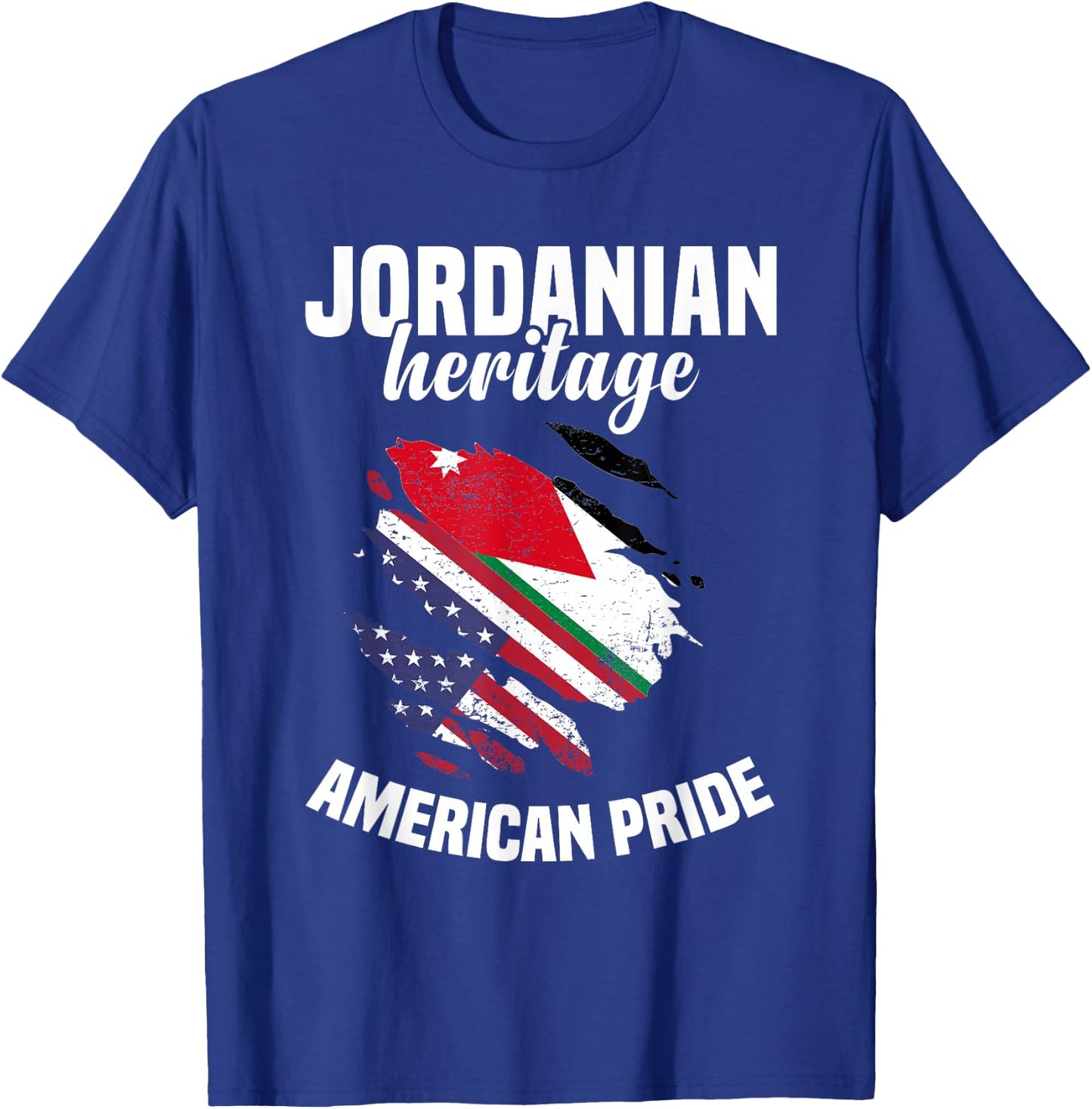 Jordan Flag Outfit American Flags US Uniform Jordanian T-Shirt - T-Shirt | Royal