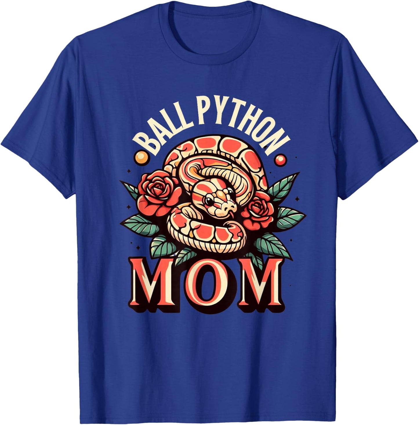 Ball Python Mom Shirt Snake Reptile Herpetology Ball Python T-Shirt - T-Shirt | Royal