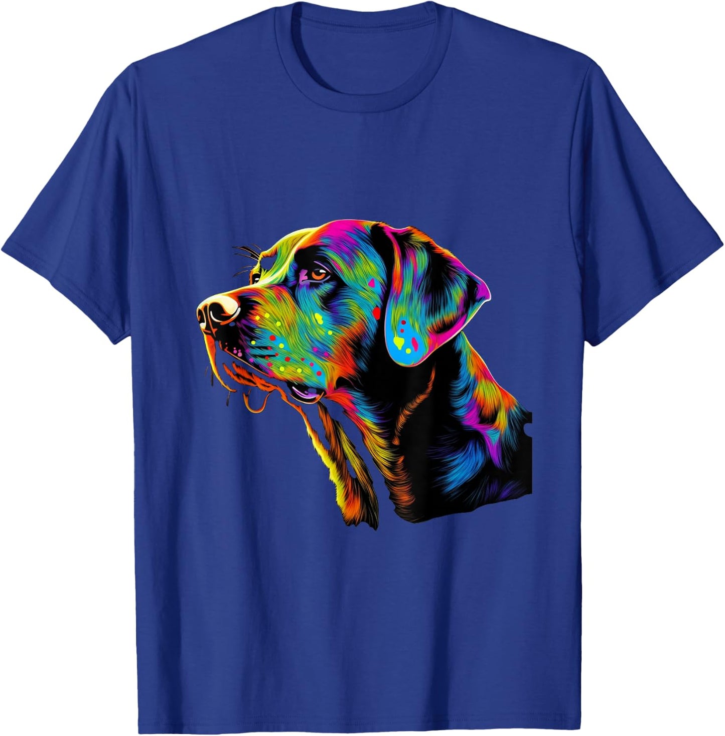 Colorful Neon Labrador Retriever T-Shirt - T-Shirt | Royal