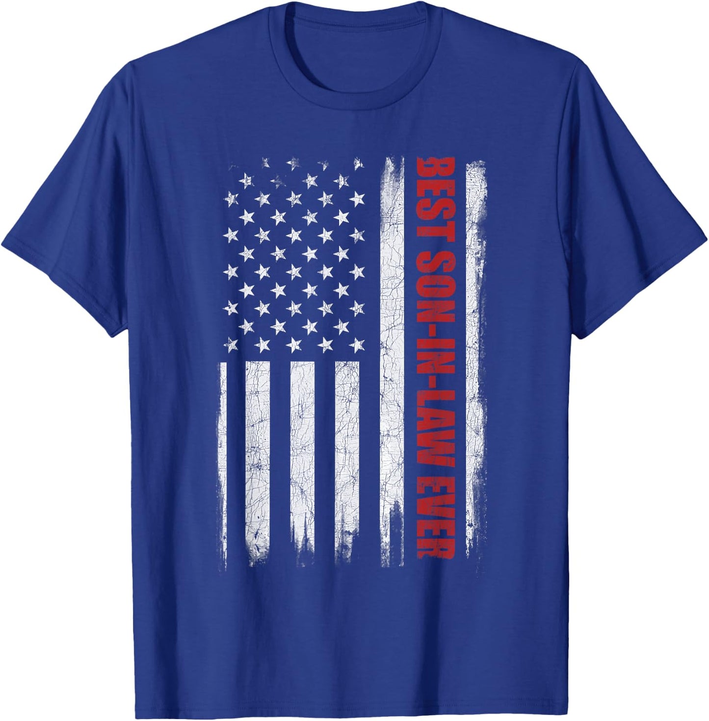Funny Best Son In-Law Ever, US American Flag Son In-Law Men T-Shirt - T-Shirt | Royal