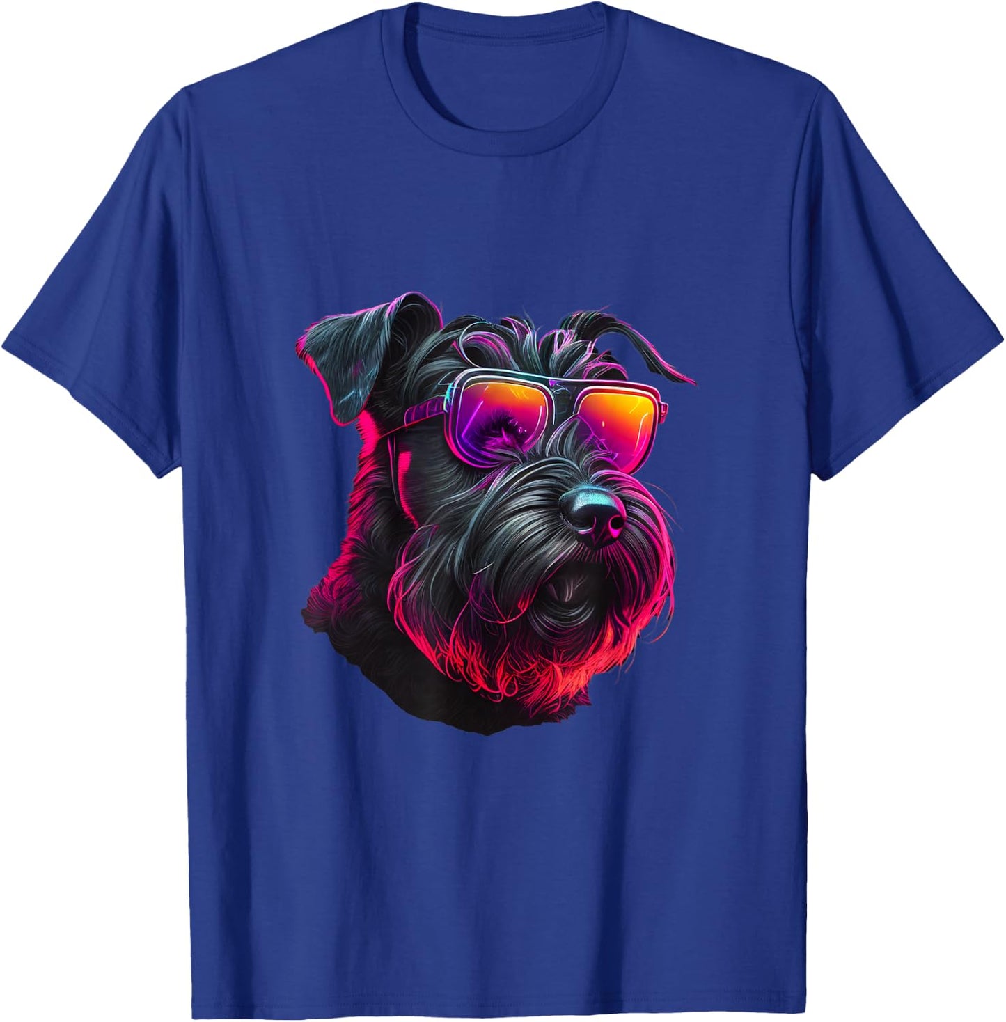 Abstract Giant Schnauzer Dog Lovers Giant Schnauzer Dogs T-Shirt - T-Shirt | Royal