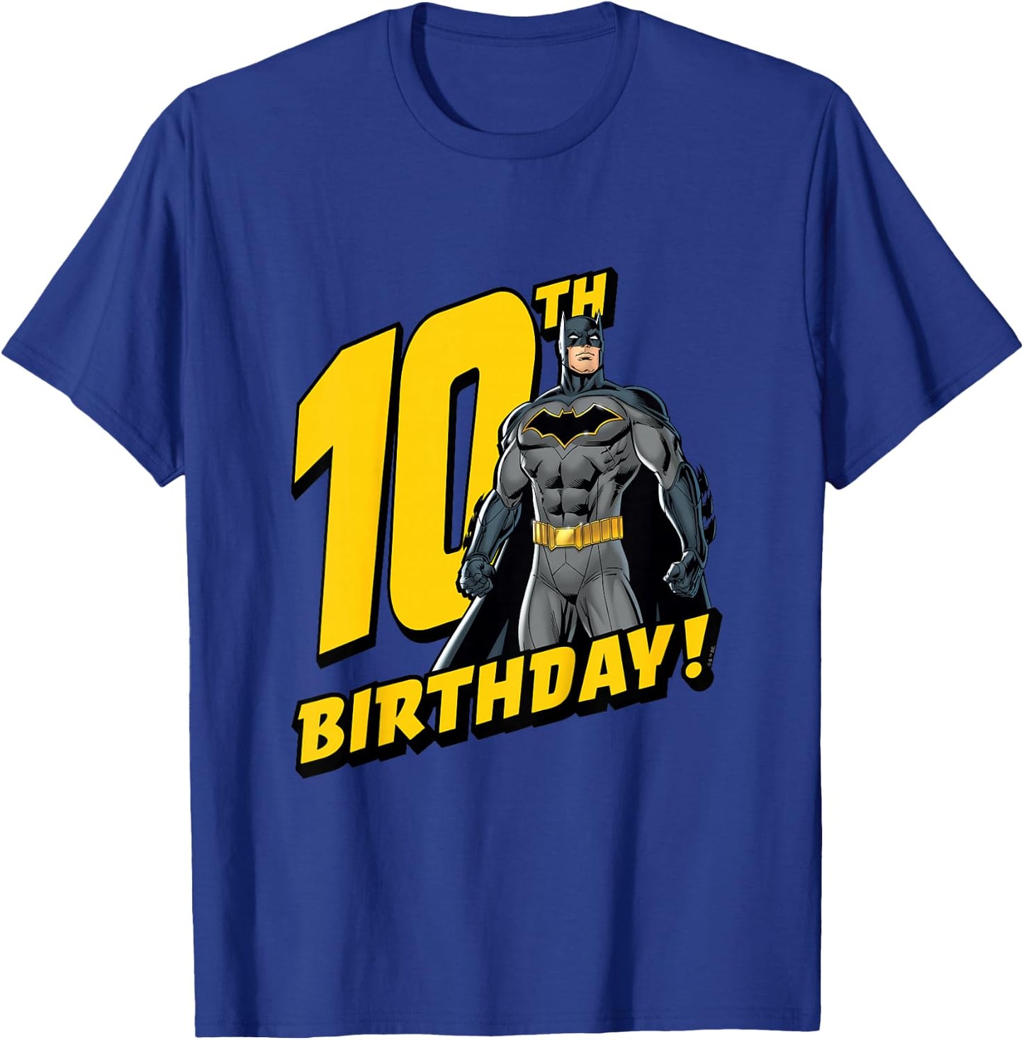 Kids Batman 10th Birthday T-Shirt - T-Shirt | Royal