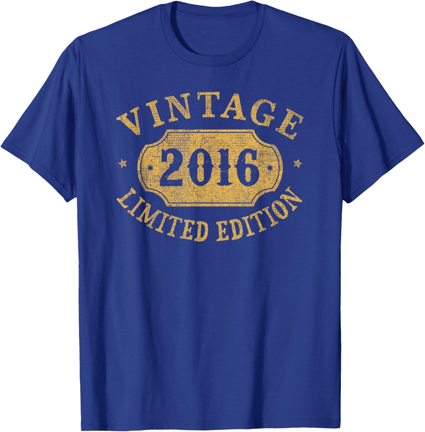 10ème Anniversaire Fils Garçon 10 Ans Fille Vintage Année De Naissance 2016 T-Shirt - T-Shirt | Royal