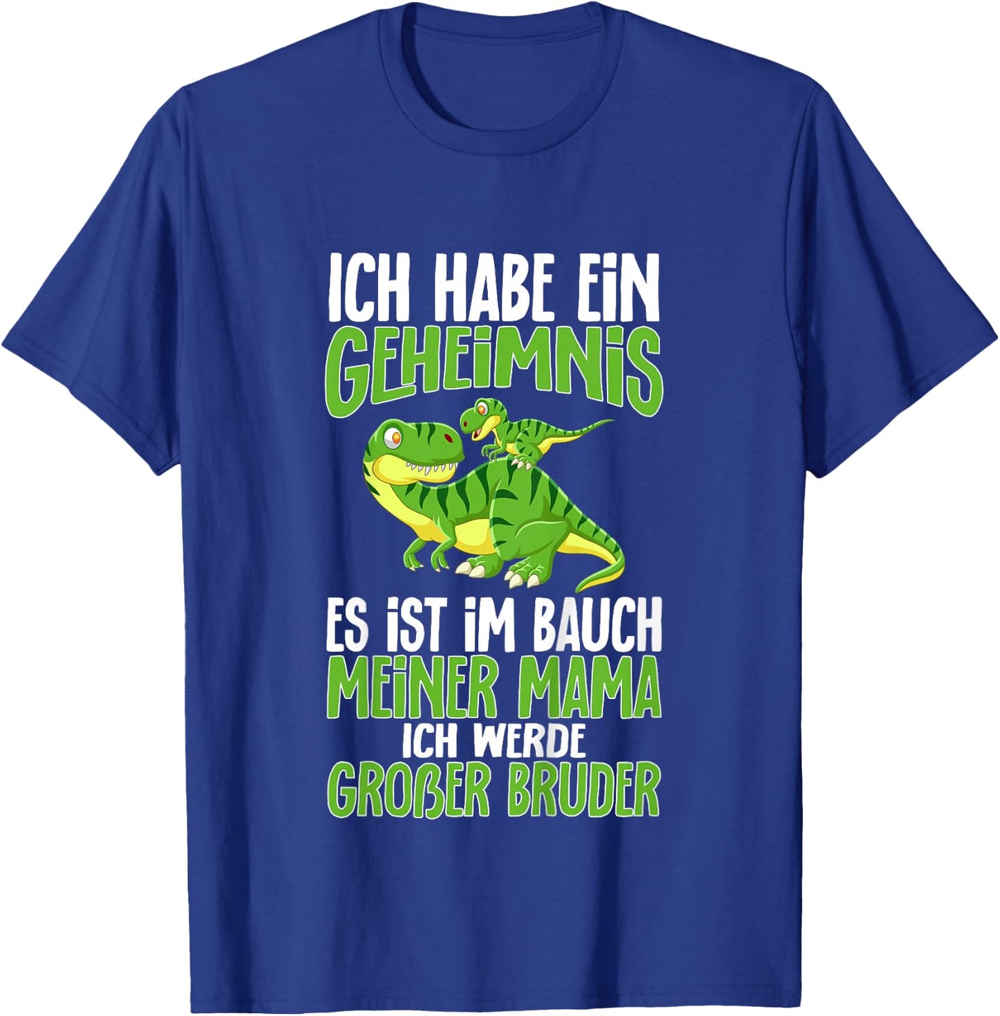 Children's Funny I Will Be Big Brother Dinosaur, black T-Shirt - T-Shirt | Royal