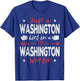Just A Washington Girl In A Washington World T-Shirt - T-Shirt | Royal