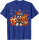 Schnauzer Thanksgiving Leopard Pumpkins Fall Leaves Lover T-Shirt - T-Shirt | Royal