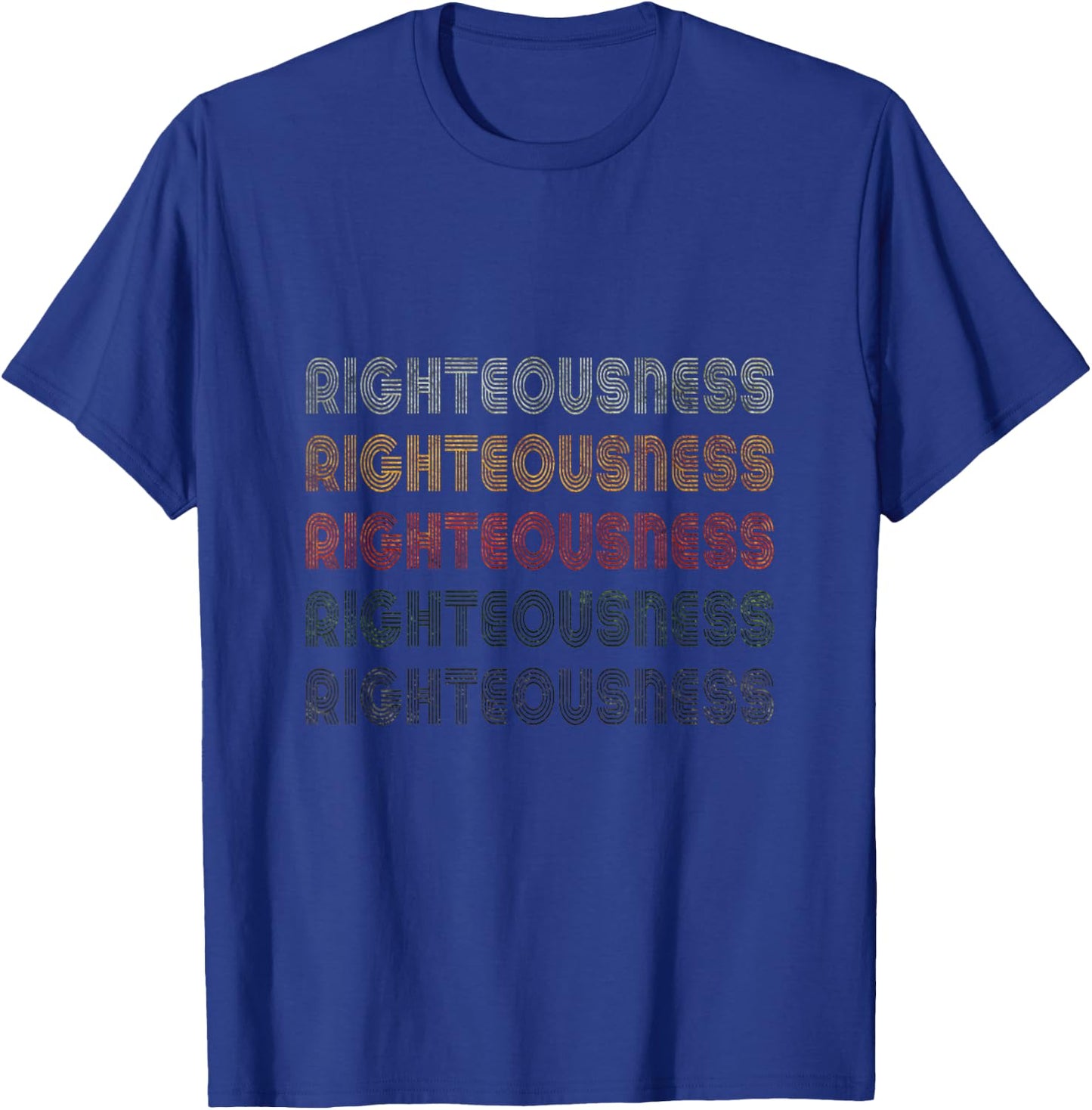 Love Heart Righteousness Grunge Vintage Style Righteousness T-Shirt - T-Shirt | Royal