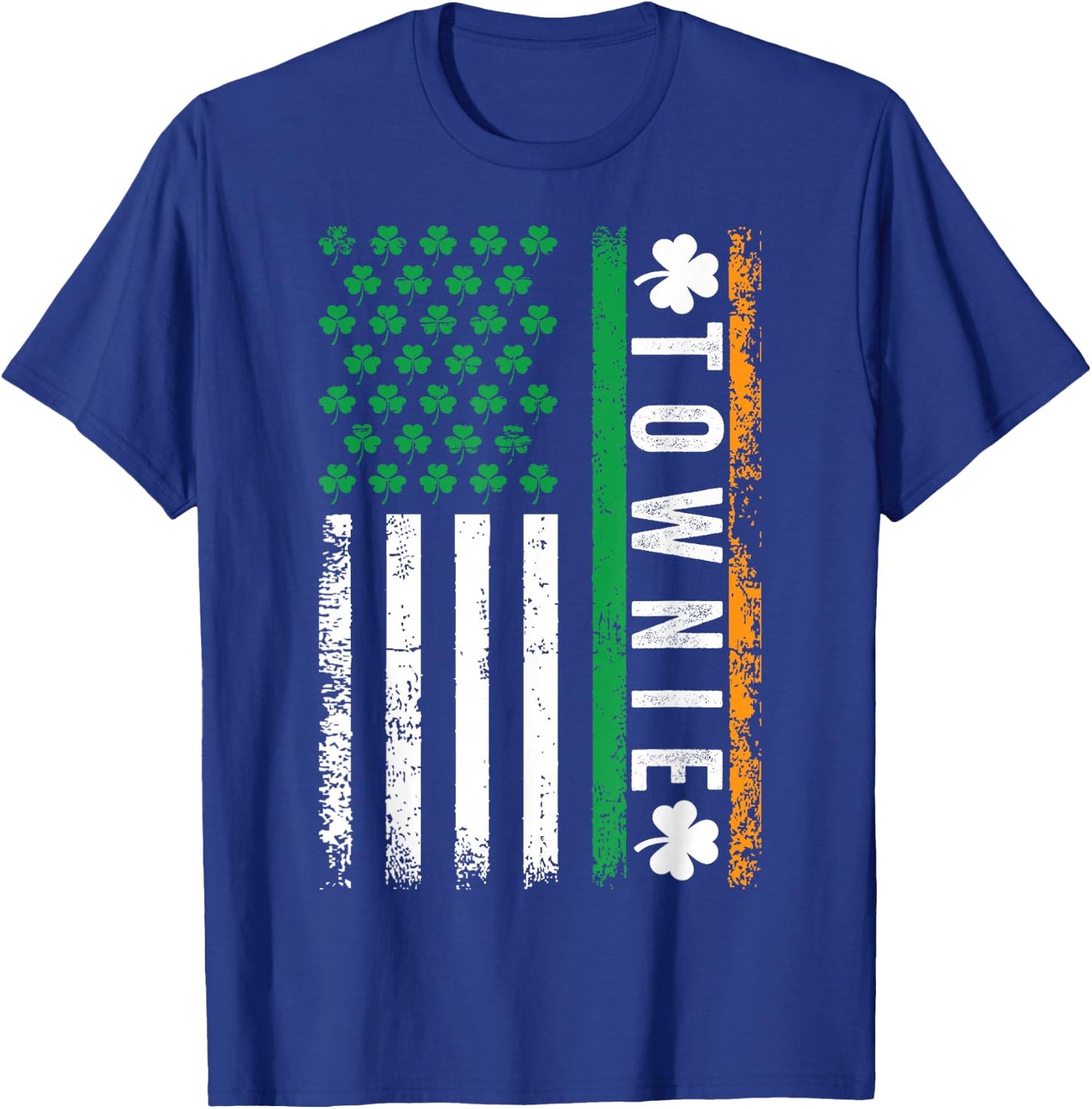 Townie Irish, St Patricks Day Charlestown, Townie T-Shirt - T-Shirt | Royal