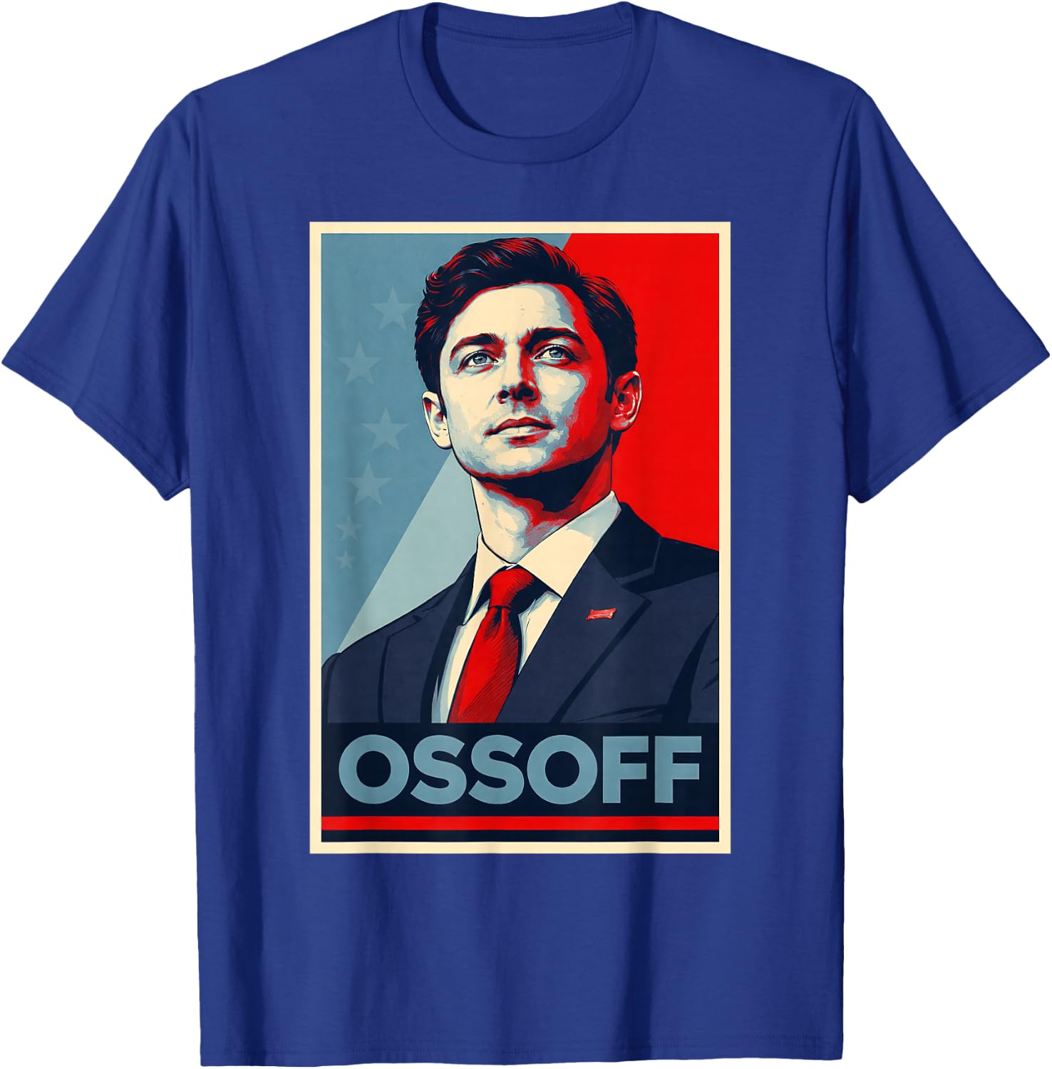 Jon Ossoff for U.S. Senate from Georgia 2026 Vintage Hope T-Shirt - T-Shirt | Royal
