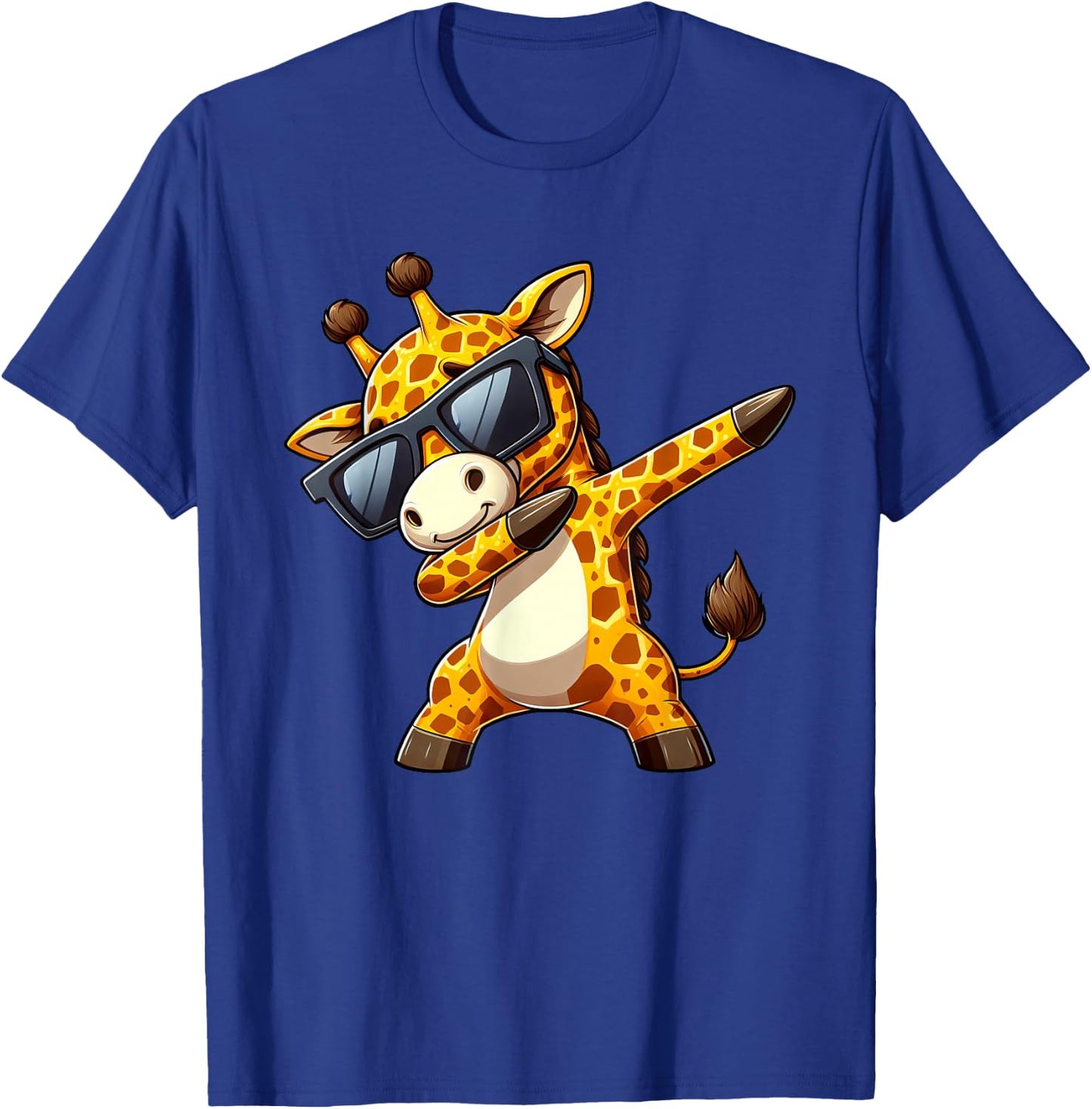Cool Giraffe Dabbing T-Shirt - T-Shirt | Royal