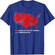 Election Map 2024 United States of America Dumbfuckistan T-Shirt - T-Shirt | Royal