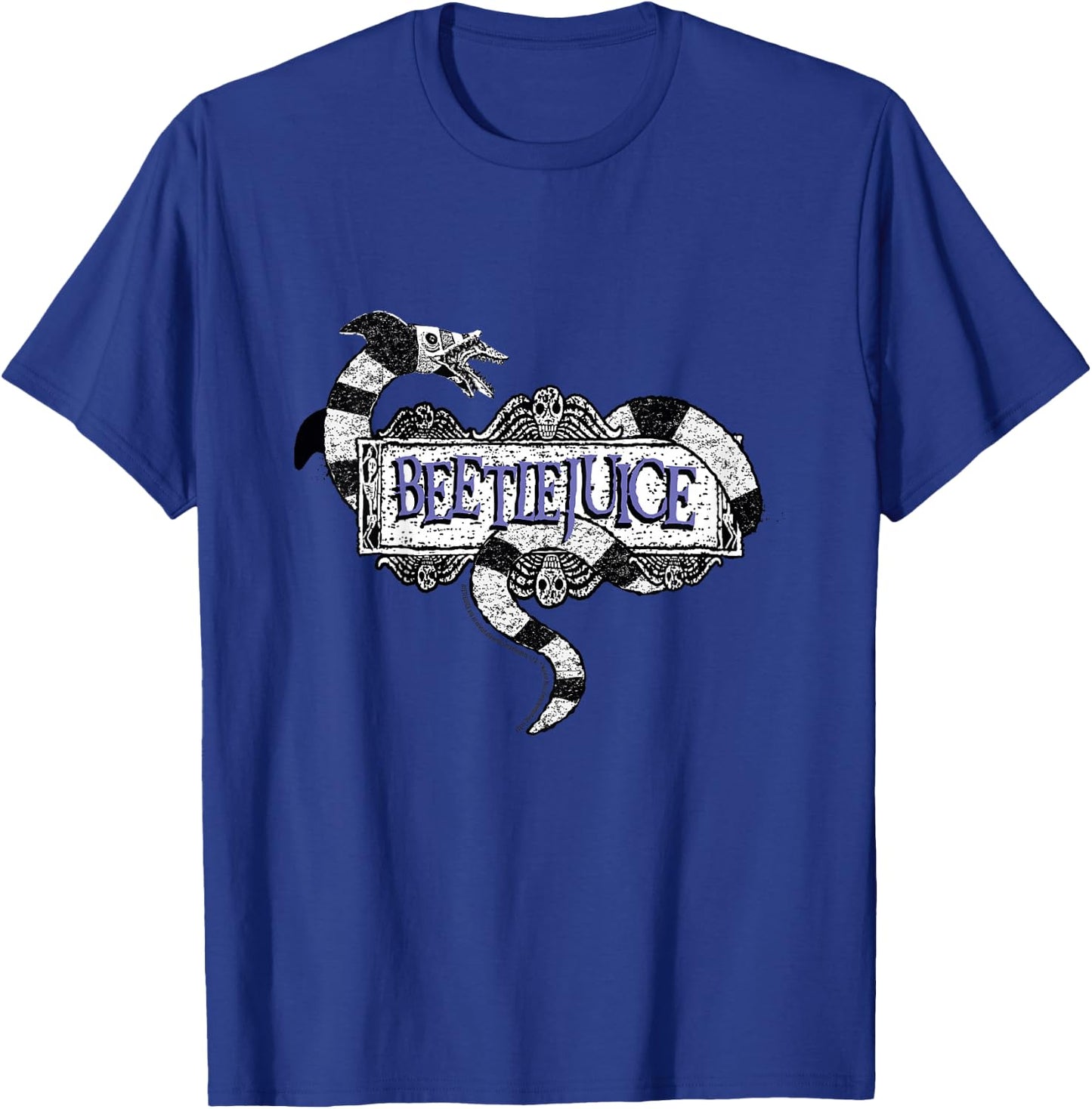 Kids Beetlejuice Sandworm Text Logo Kids T-Shirt - T-Shirt | Royal