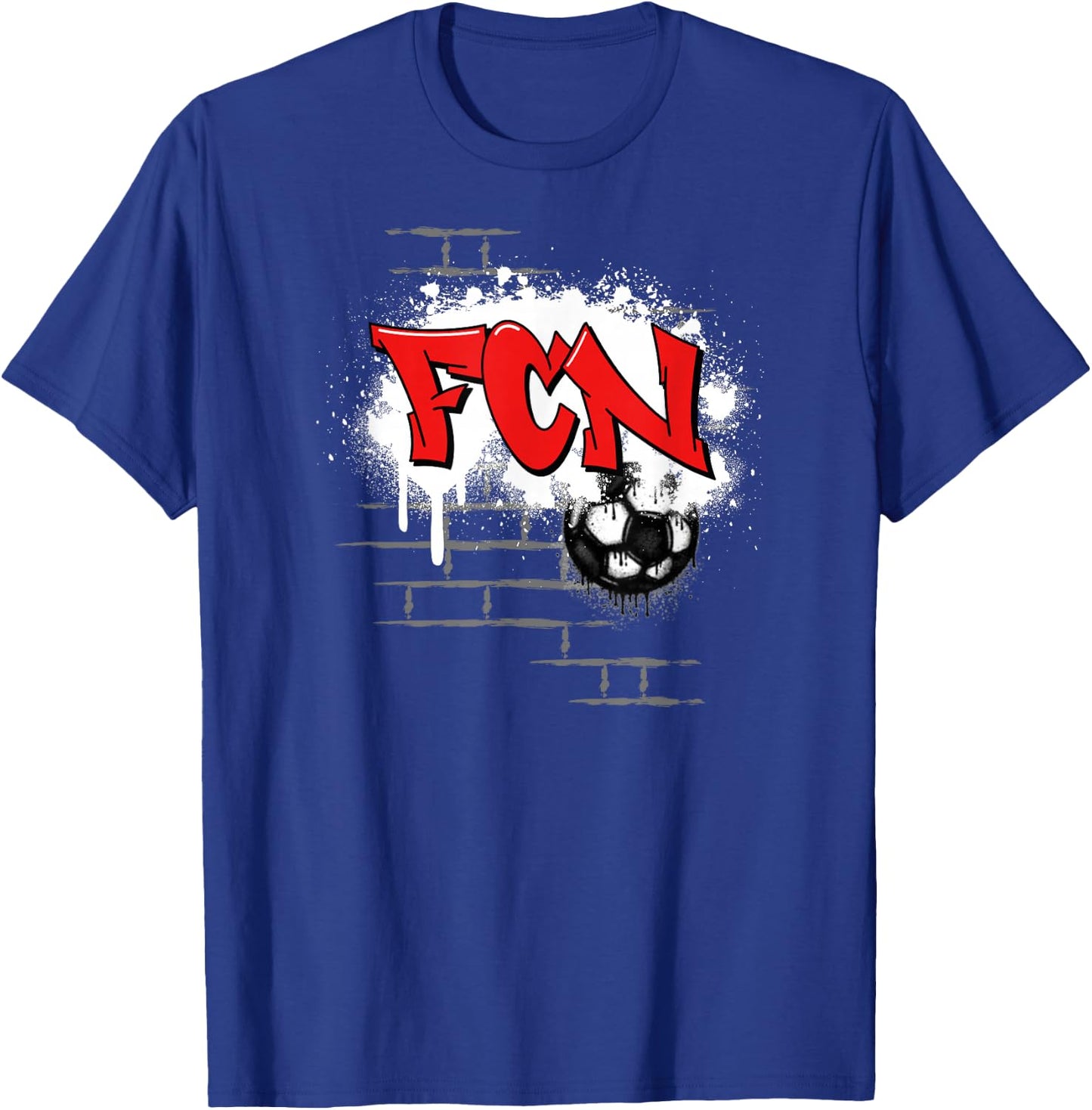Nuremberg Football Clubberer Fan Franken Stadium Red White , black T-Shirt - T-Shirt | Royal