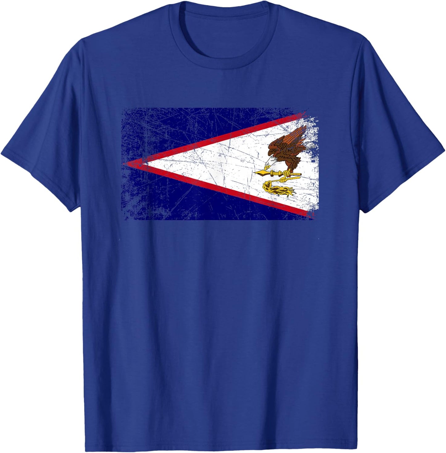 Vintage Made In AMERICAN SAMOA SAMOAN Flag Gift T-Shirt - T-Shirt | Royal
