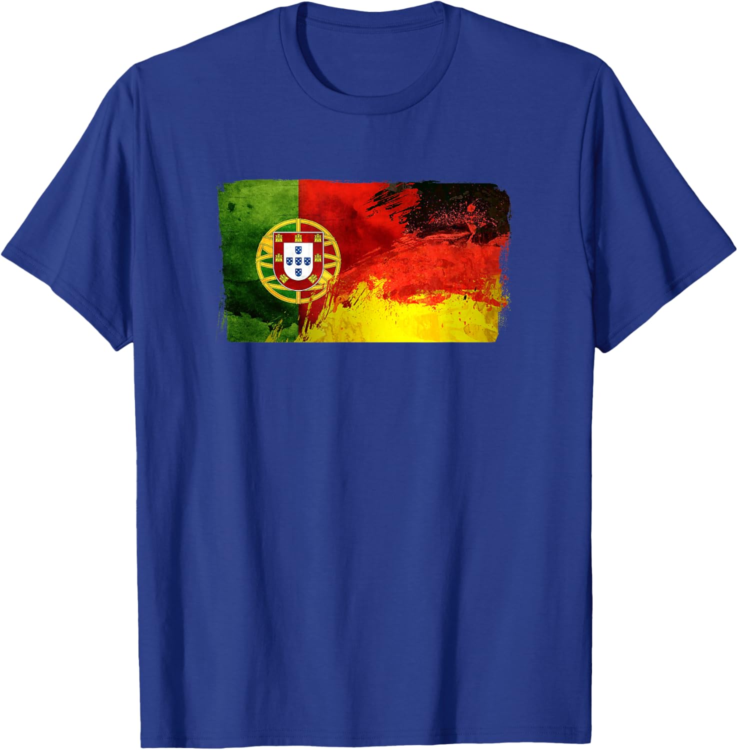 Portugal Deutschland Fusion Fußball Sport Wettkampf Freunde T-Shirt - T-Shirt | Royal