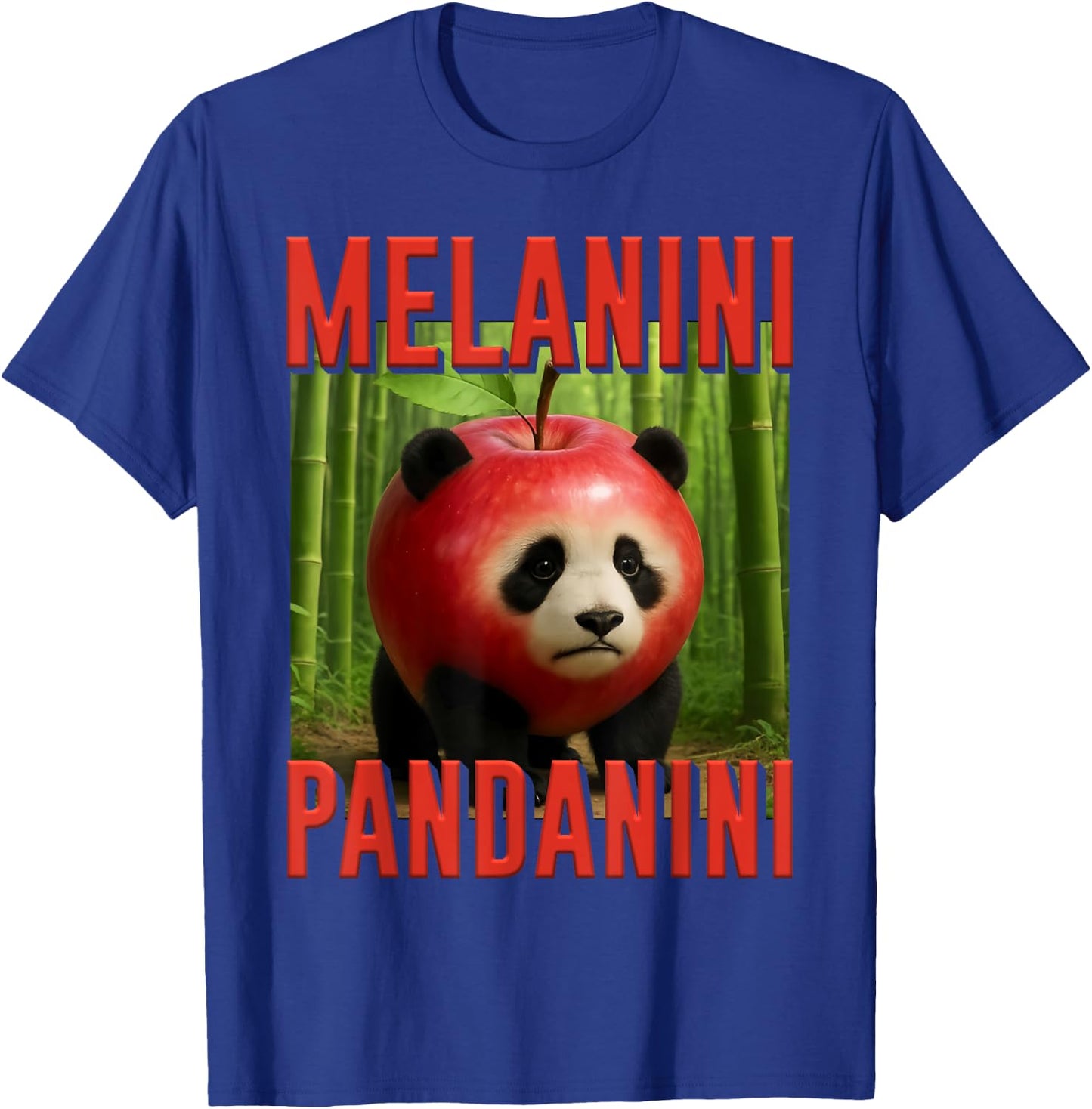 Melanini Pandanini AI Monster Italian Brainrot Kids Boys T-Shirt - T-Shirt | Royal
