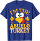 Thanksgiving I'm The Abuelo Turkey Matching T-Shirt - T-Shirt | Royal