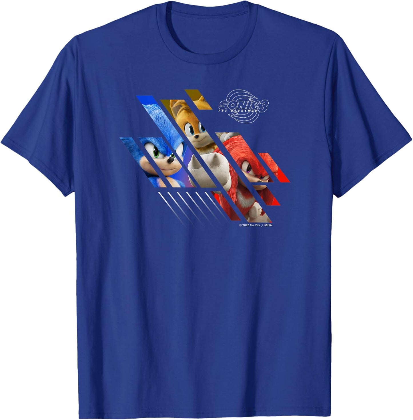 Sonic the Hedgehog 3 - Team Sonic T-Shirt - T-Shirt | Royal