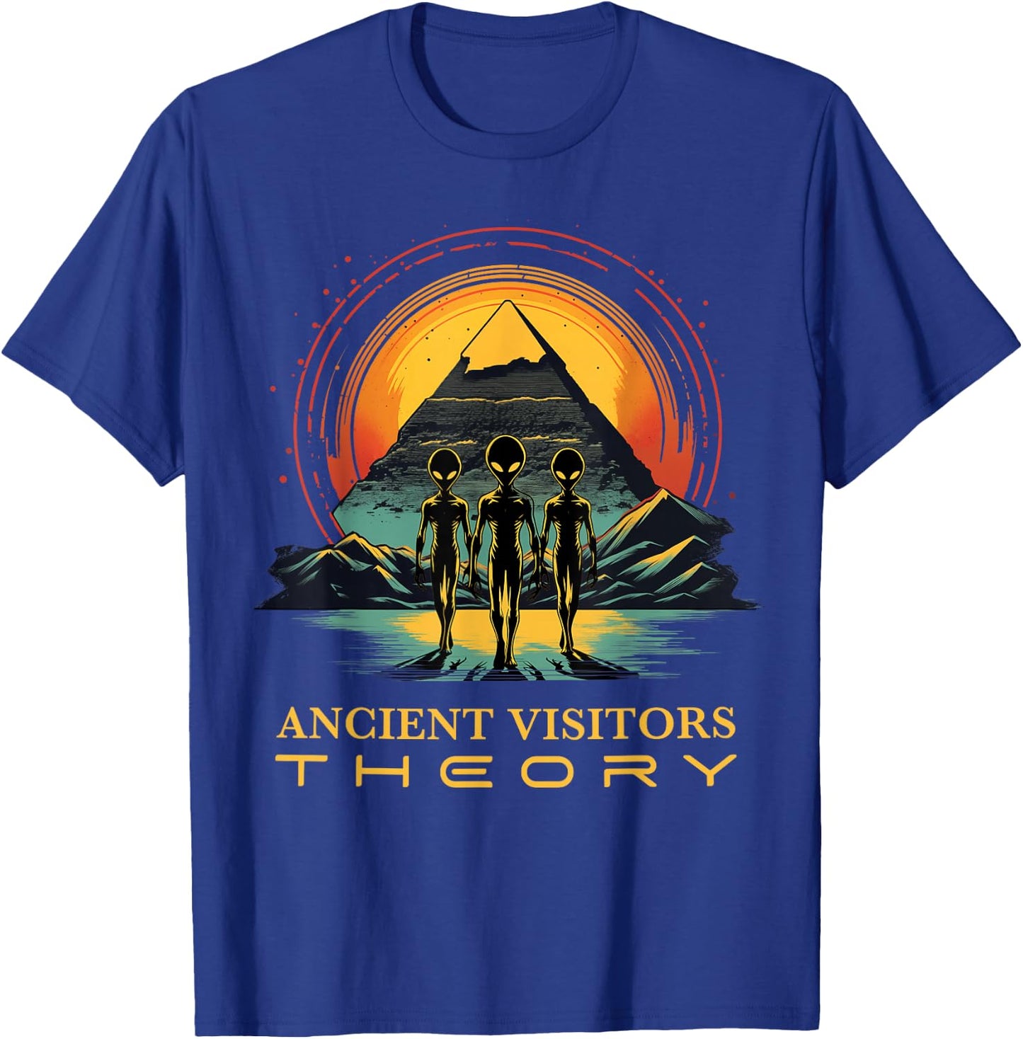 Theorie Antike Außerirdische Besucher Weltall UFO Alien T-Shirt - T-Shirt | Royal