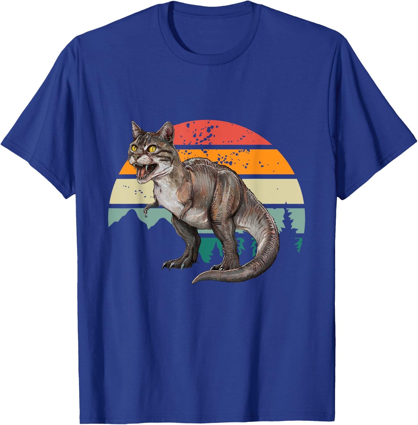 Catosaurus Rex Cat T-Rex Tyrannosaurus Funny Men Women Kids T-Shirt - T-Shirt | Royal
