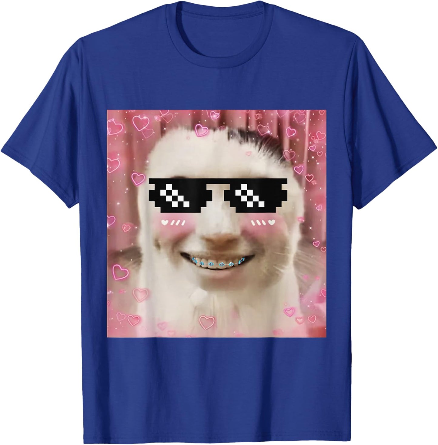 Goofy Ahh Cat Meme Dank Cursed Weirdcore Cringey Banana Cat T-Shirt - T-Shirt | Royal