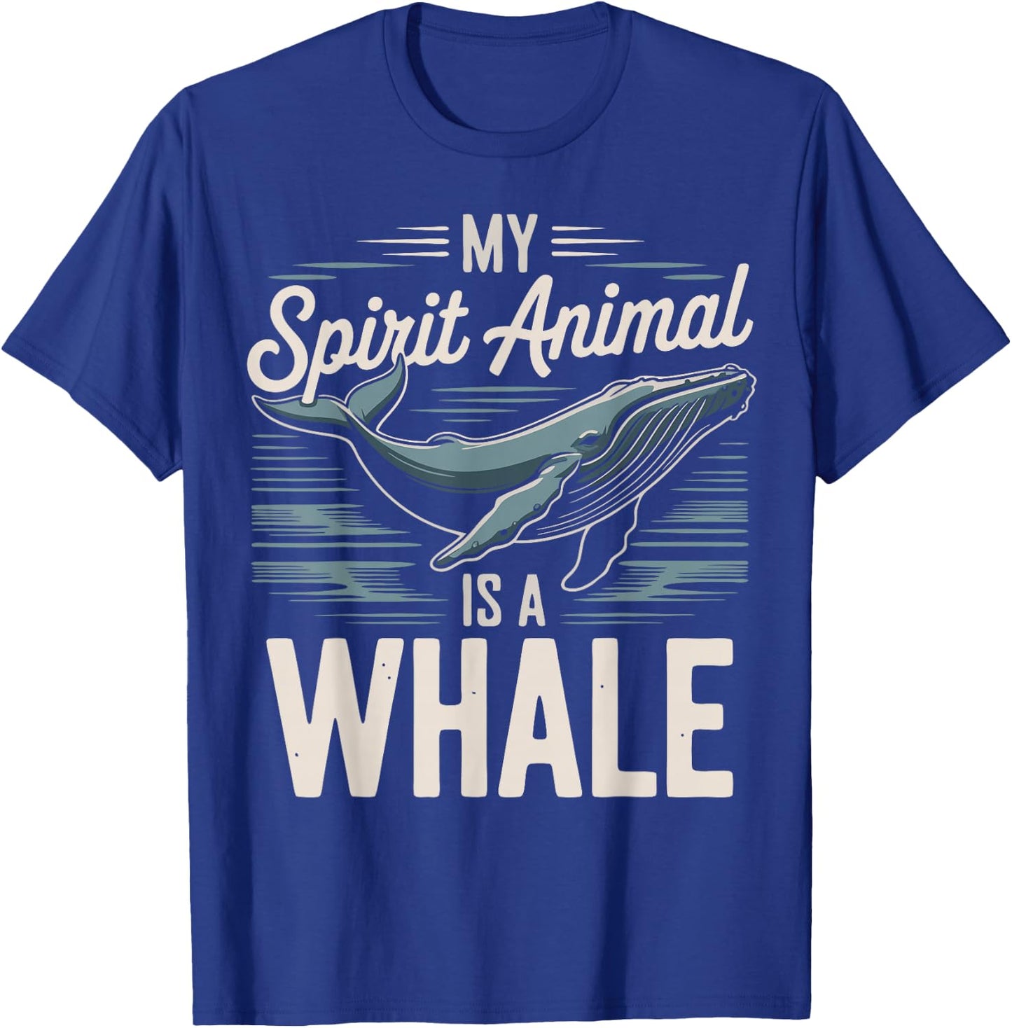 Whale Lover Spirit Animal Whale T-Shirt - T-Shirt | Royal
