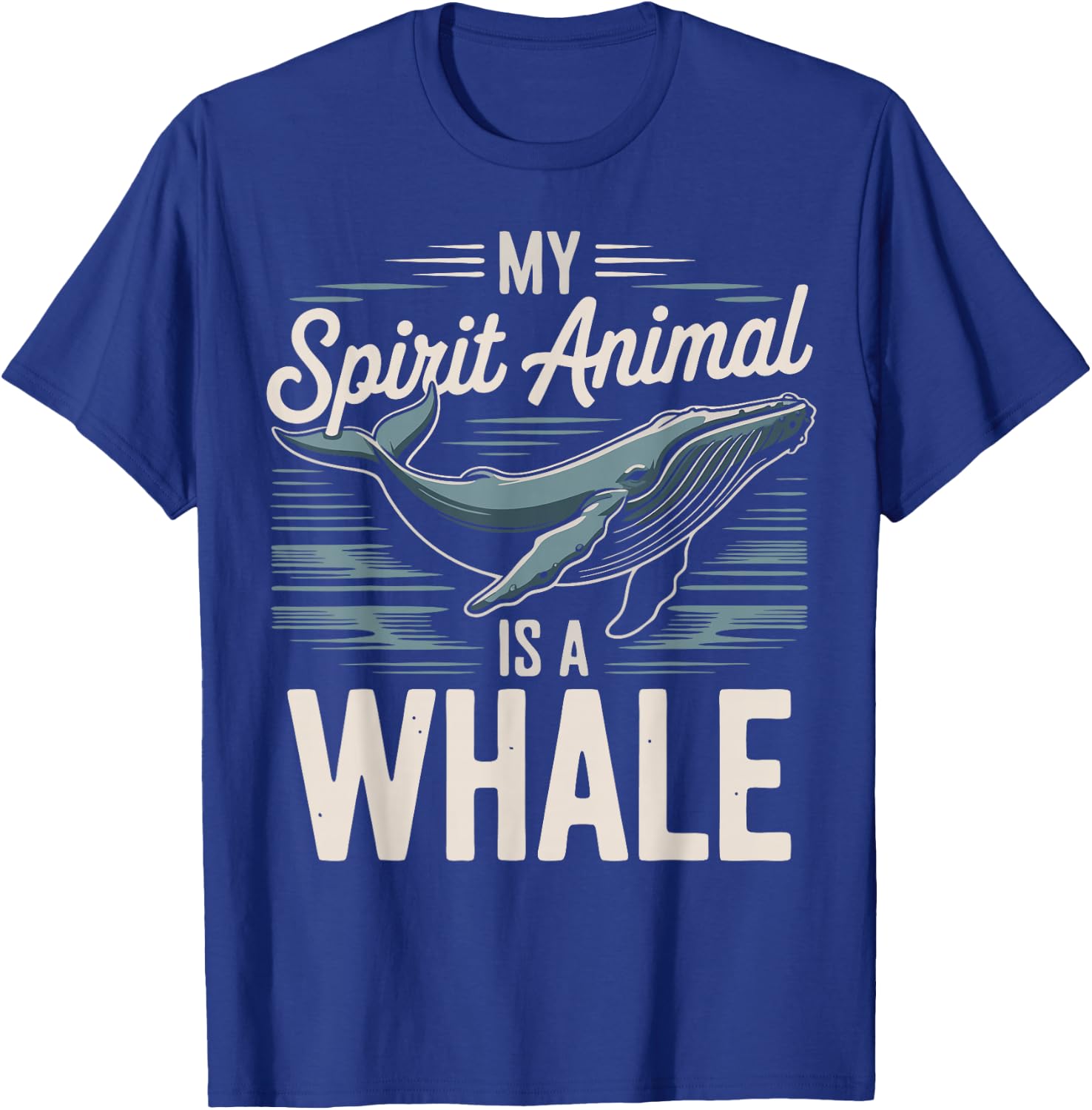 Whale Lover Spirit Animal Whale T-Shirt - T-Shirt | Royal