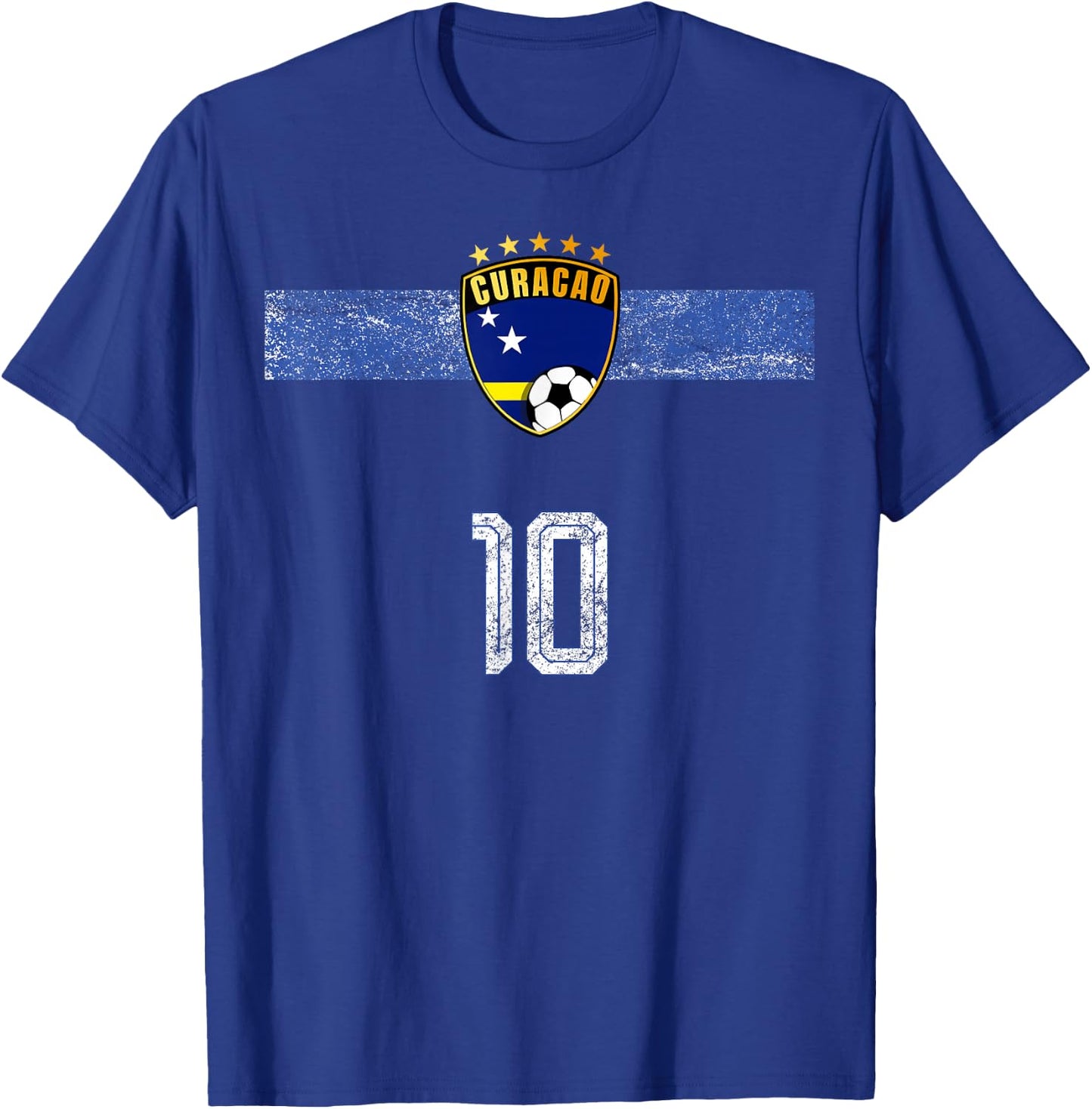 Retro Curacao Flagge Curacaoan Pride Lovers T-Shirt - T-Shirt | Royal