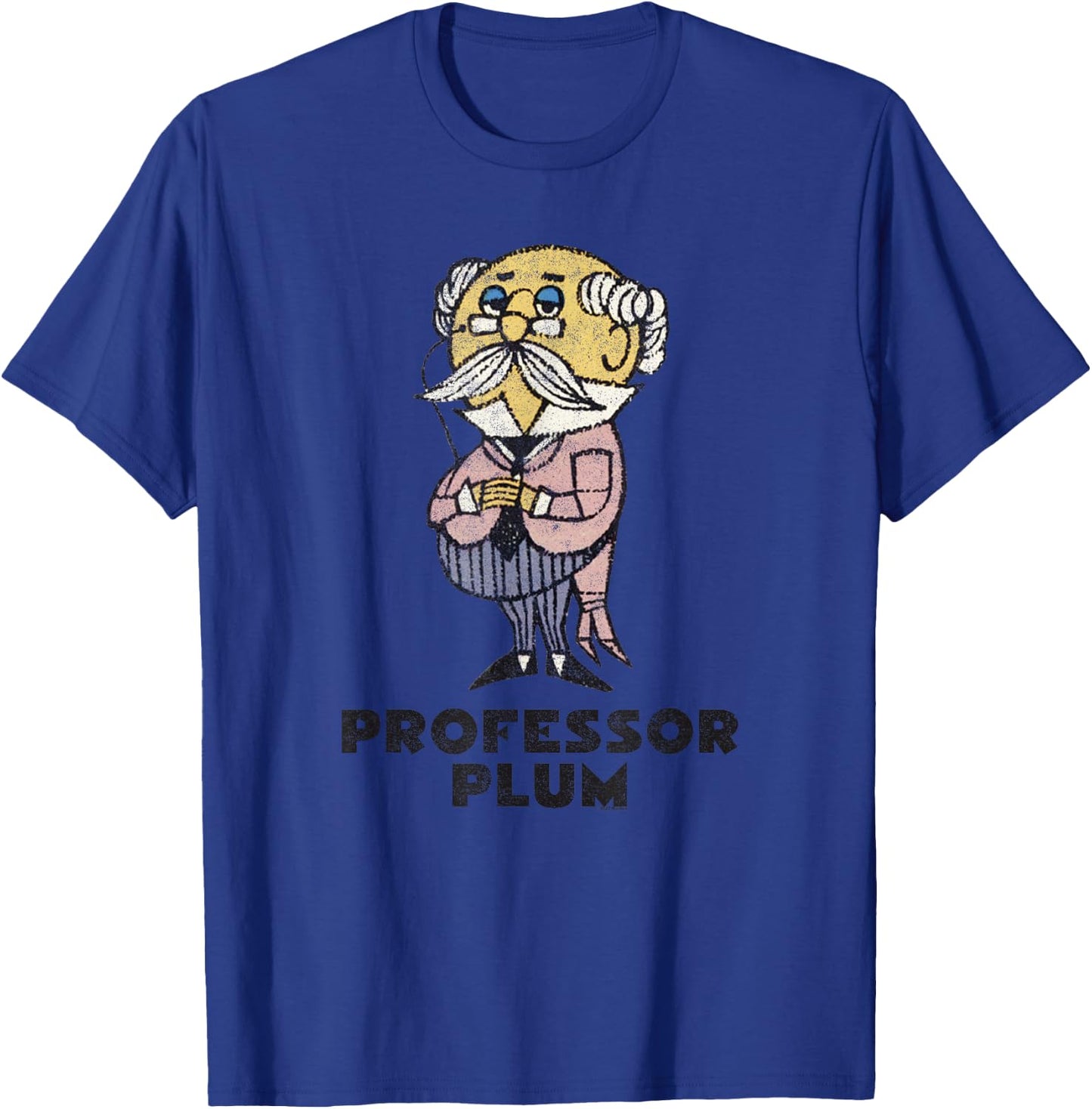 Clue Professor Plum Retro Poster T-Shirt - T-Shirt | Royal