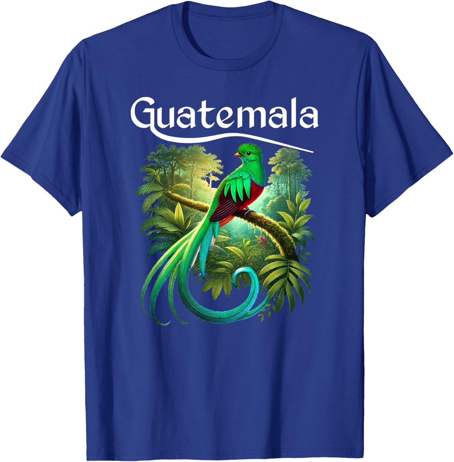 Quetzal Guatemala Chapin Antigua Tikal Tradicional Maya 502 T-Shirt - T-Shirt | Royal
