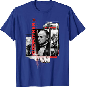 Godfather Don Collage T-Shirt - T-Shirt | Royal