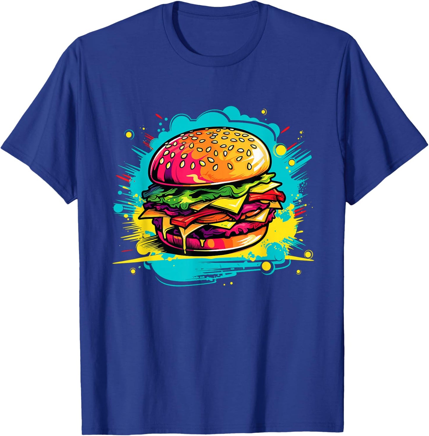Colorful Burger T-Shirt - T-Shirt | Royal