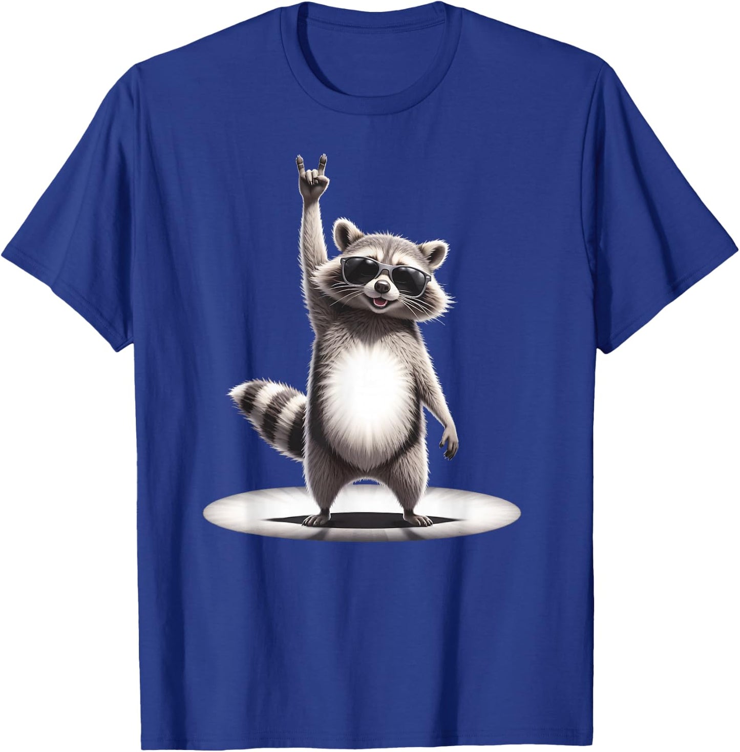 Funny Washbear Rock Music X Retro Rocker Racoon Pedro , black T-Shirt - T-Shirt | Royal