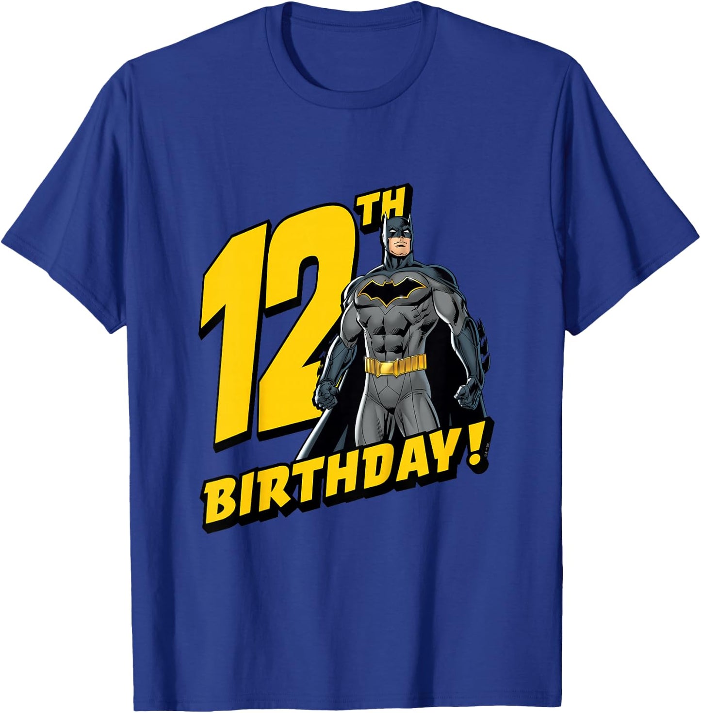 Kids Batman 12th Birthday T-Shirt - T-Shirt | Royal