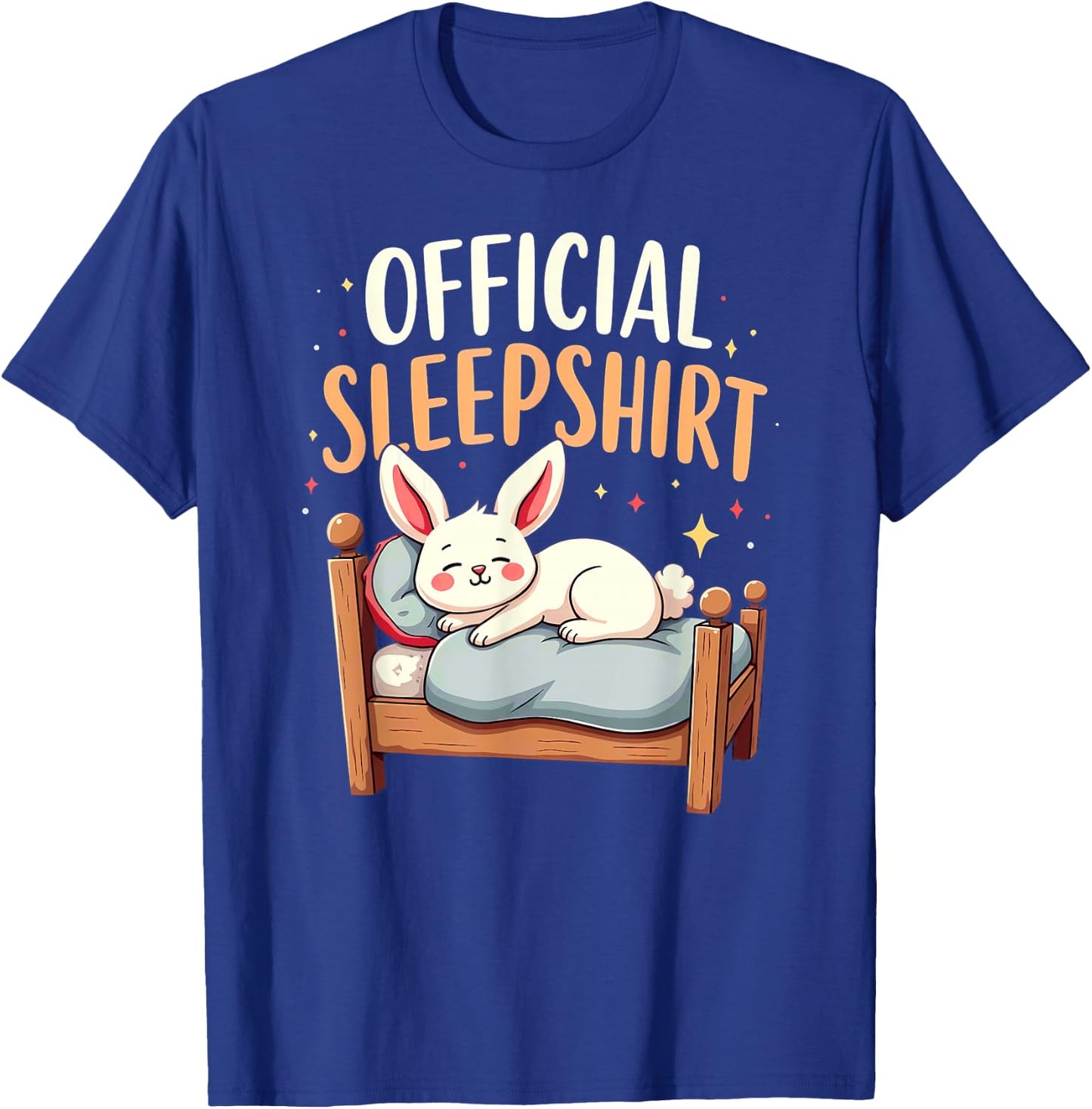 Official Sleepshirt Bunny Rabbit Sleeping T-Shirt - T-Shirt | Royal