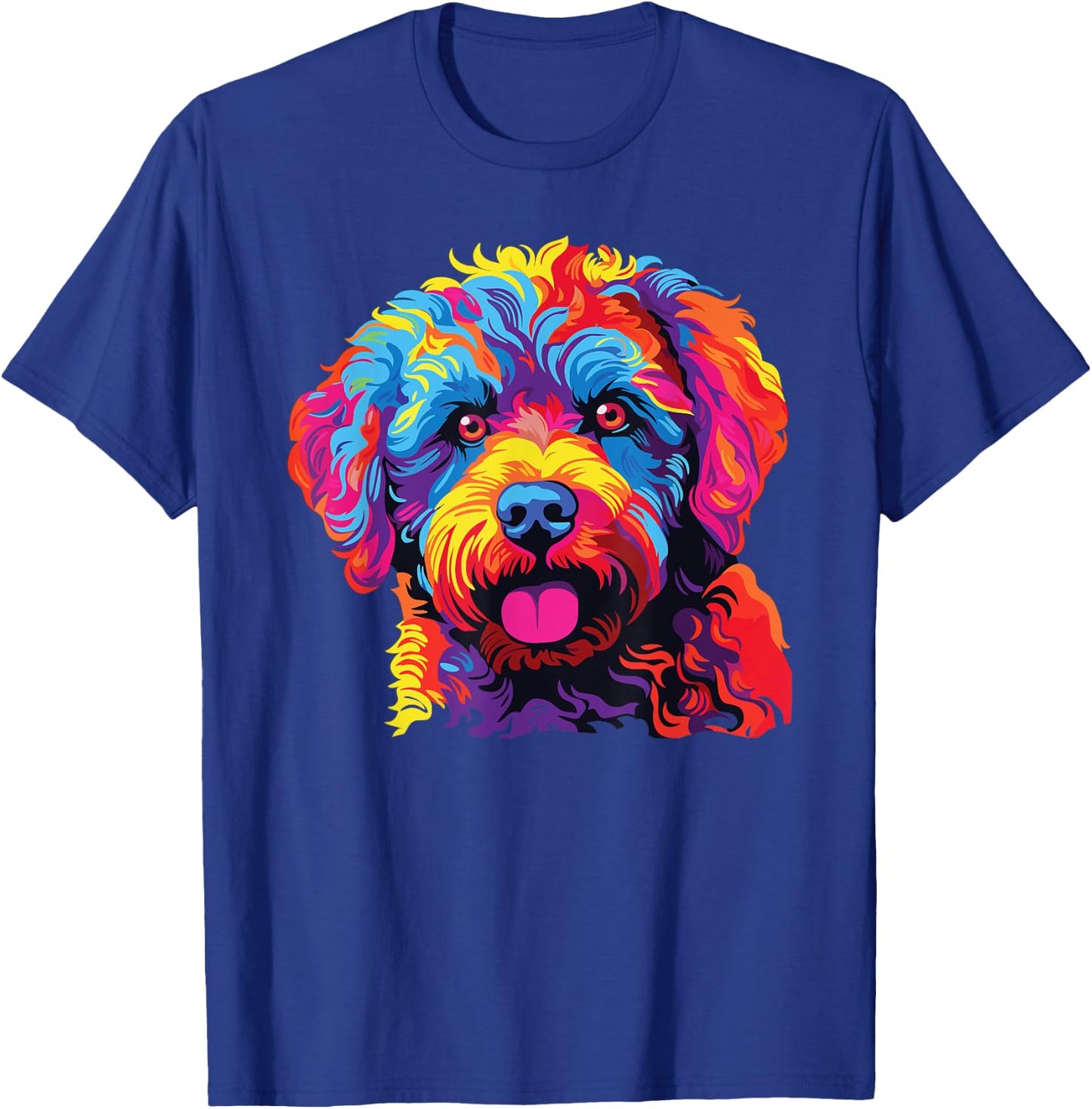 Watercolor Colorful Lagotto Romagnolo Dogs T-Shirt - T-Shirt | Royal
