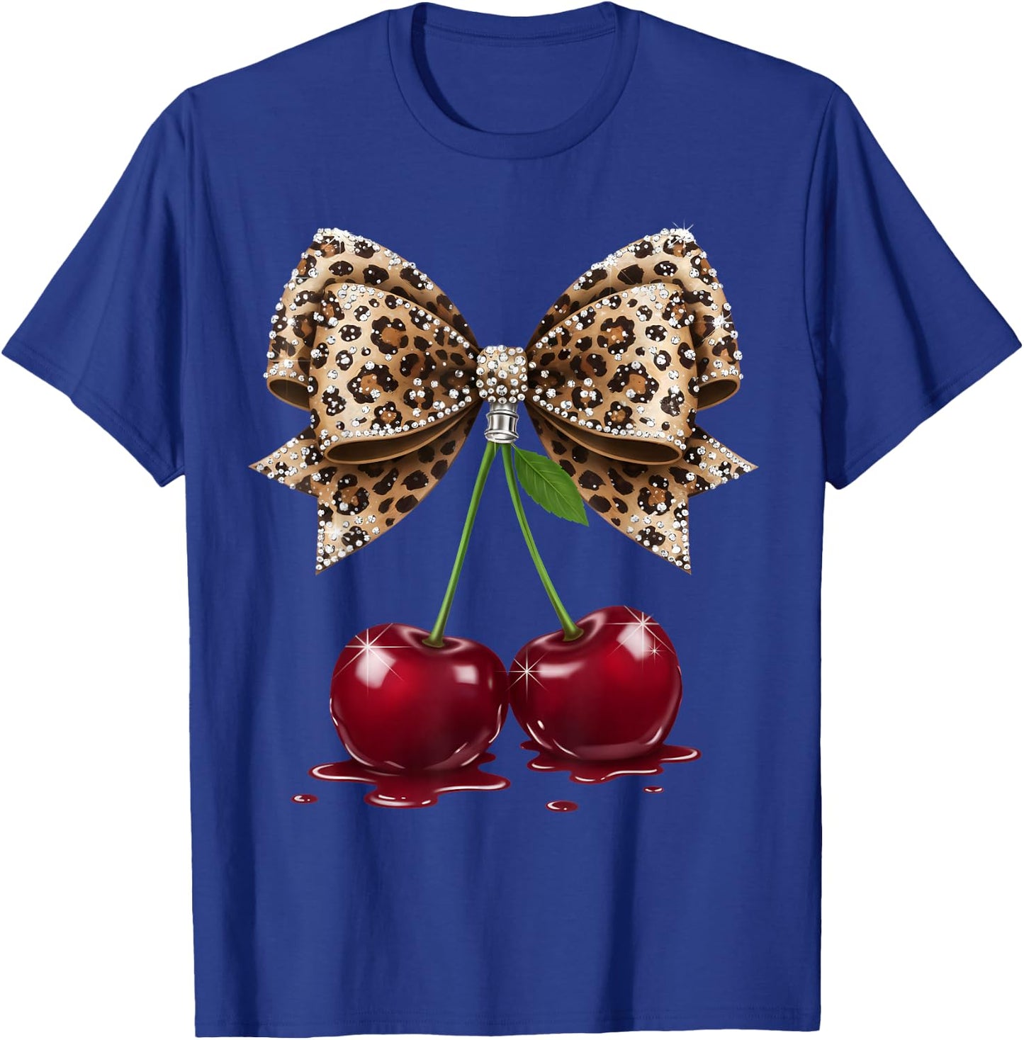 Cherry Bow Coquette Red Cherries T-Shirt - T-Shirt | Royal