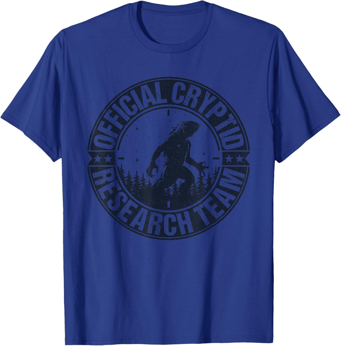 Official Cryptid Research Team Lizardman Hunting Lizard T-Shirt - T-Shirt | Royal
