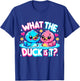 What the Duck is it? Baby Gender Reveal Party T-Shirt - T-Shirt | Royal