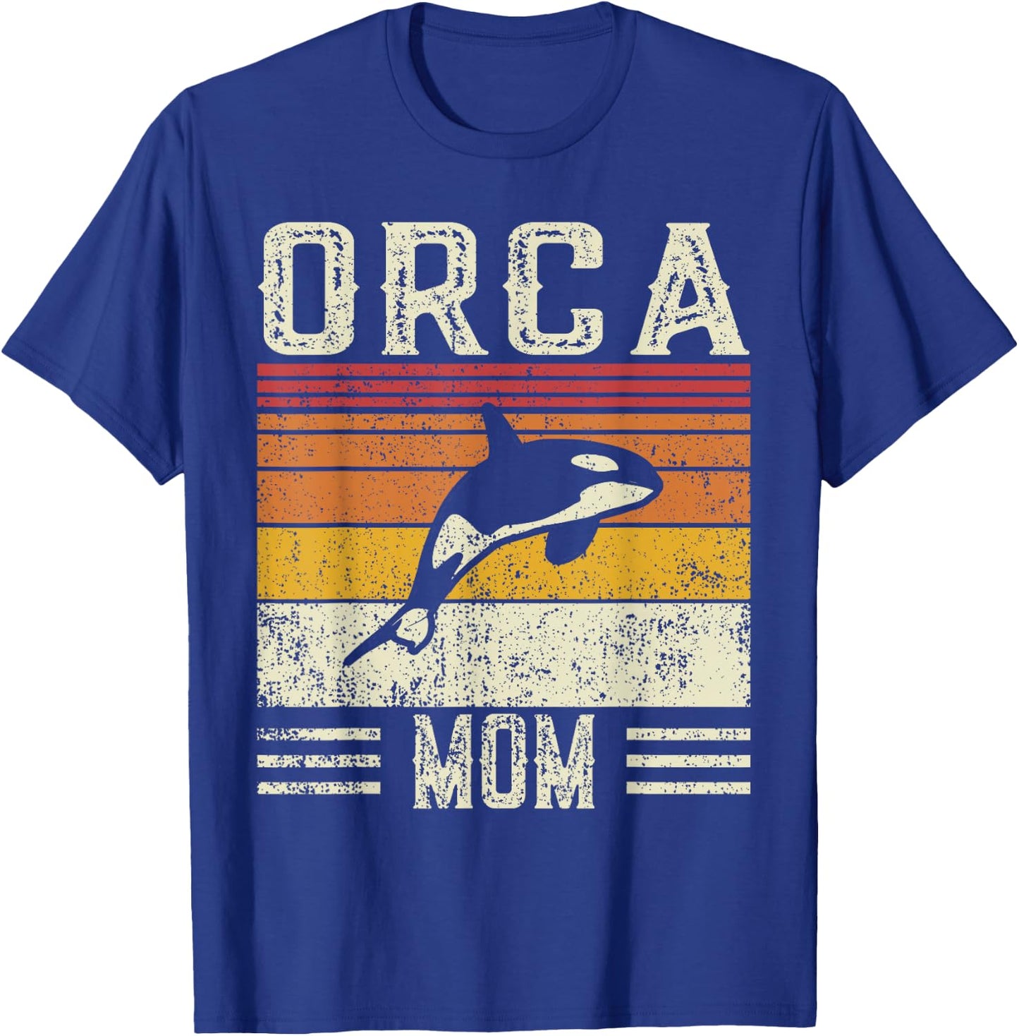 Best Orca Mom Women - Vintage Orca T-Shirt - T-Shirt | Royal