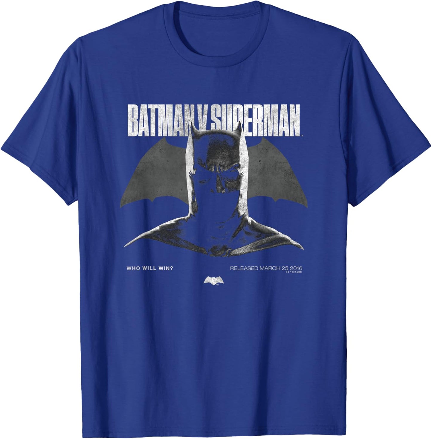 Batman v Superman Cowl 85th Anniversary T-Shirt - T-Shirt | Royal