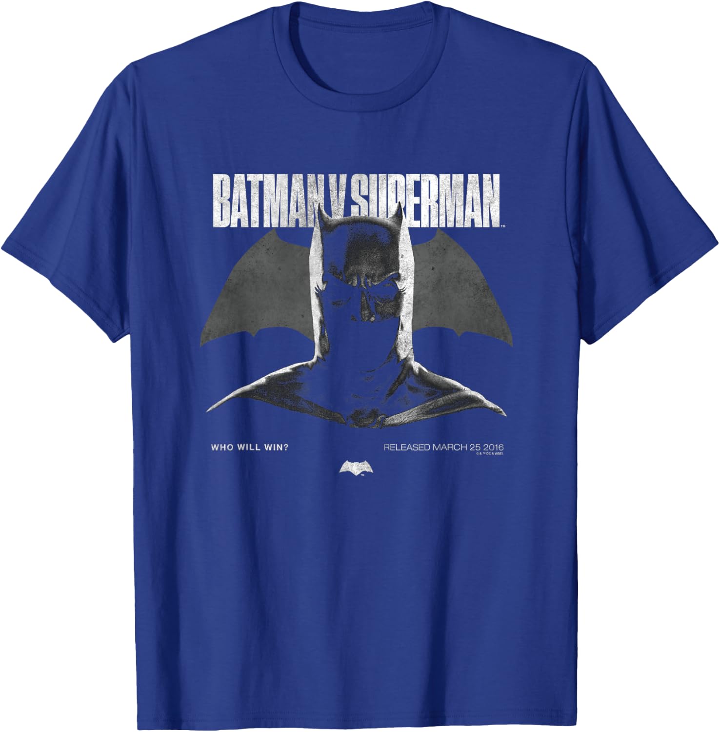 Batman v Superman Cowl 85th Anniversary T-Shirt - T-Shirt | Royal
