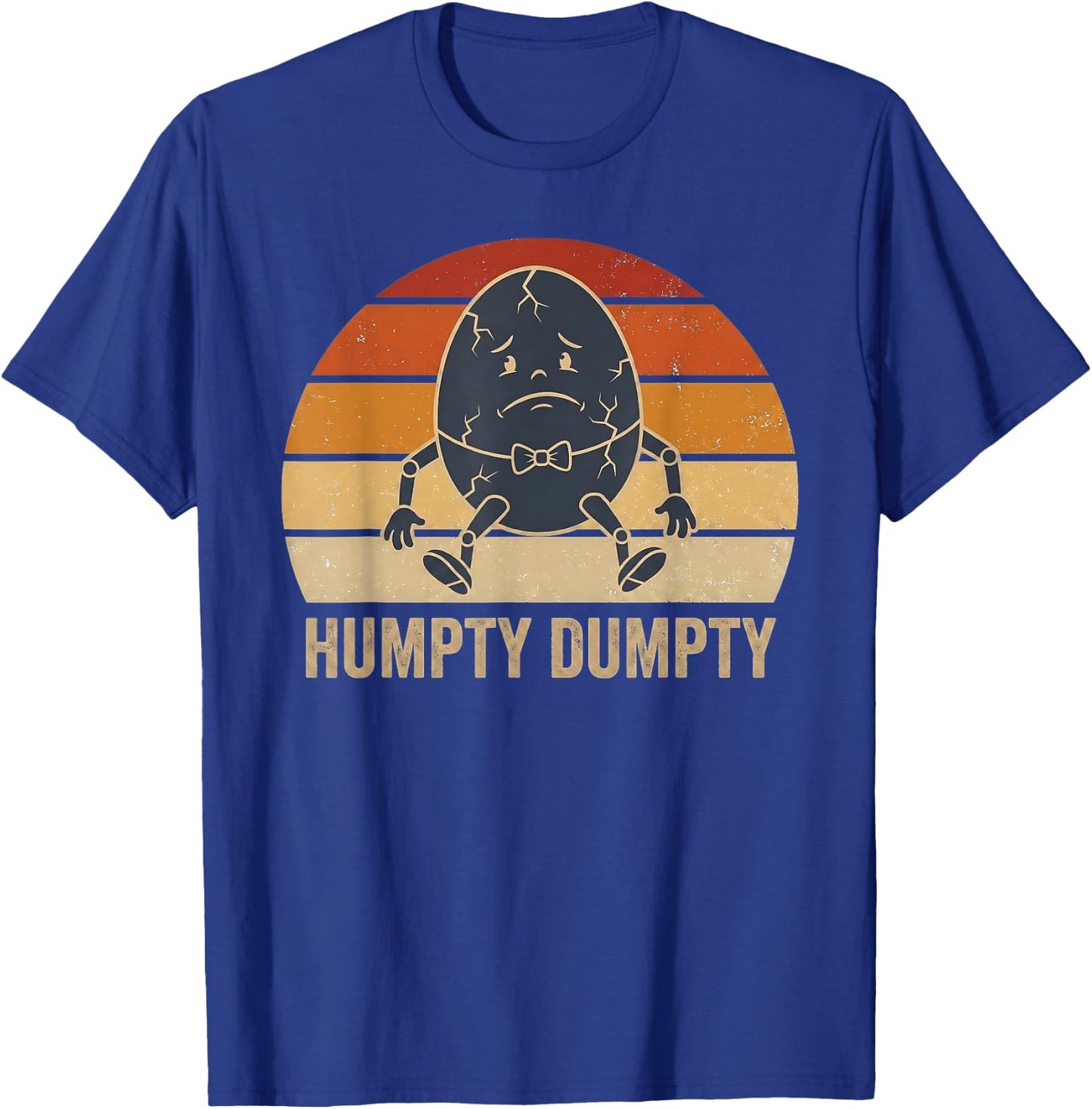 Humpty Dumpty Retro Sunset Vintage Nursery Rhyme Kids Funny T-Shirt - T-Shirt | Royal