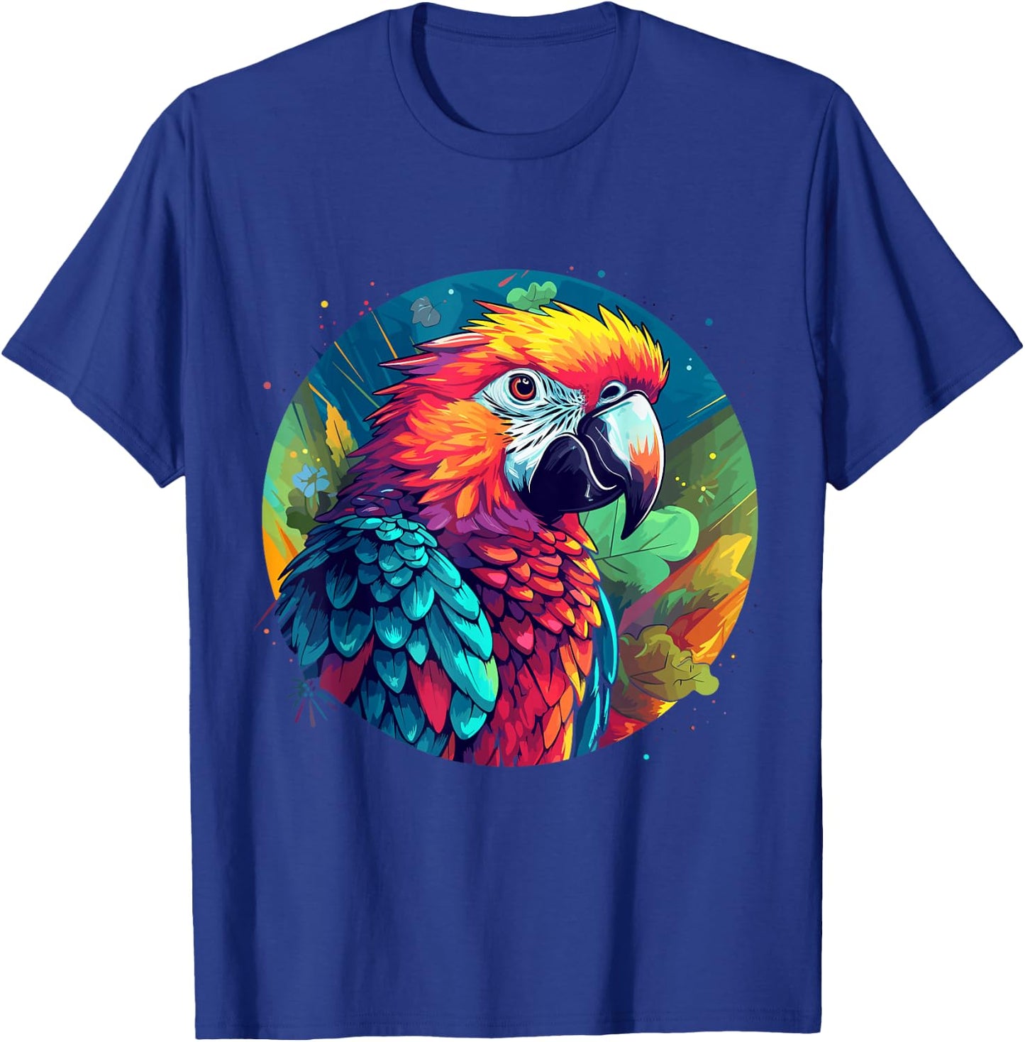 Colourful Parrot T-Shirt - T-Shirt | Royal