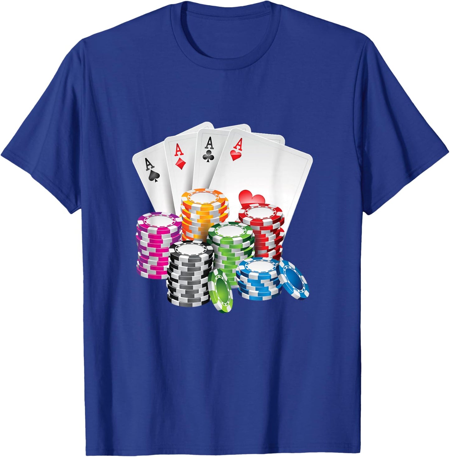 King Poker King Lady Card Casino Chip Gambling Casino T-Shirt - T-Shirt | Royal