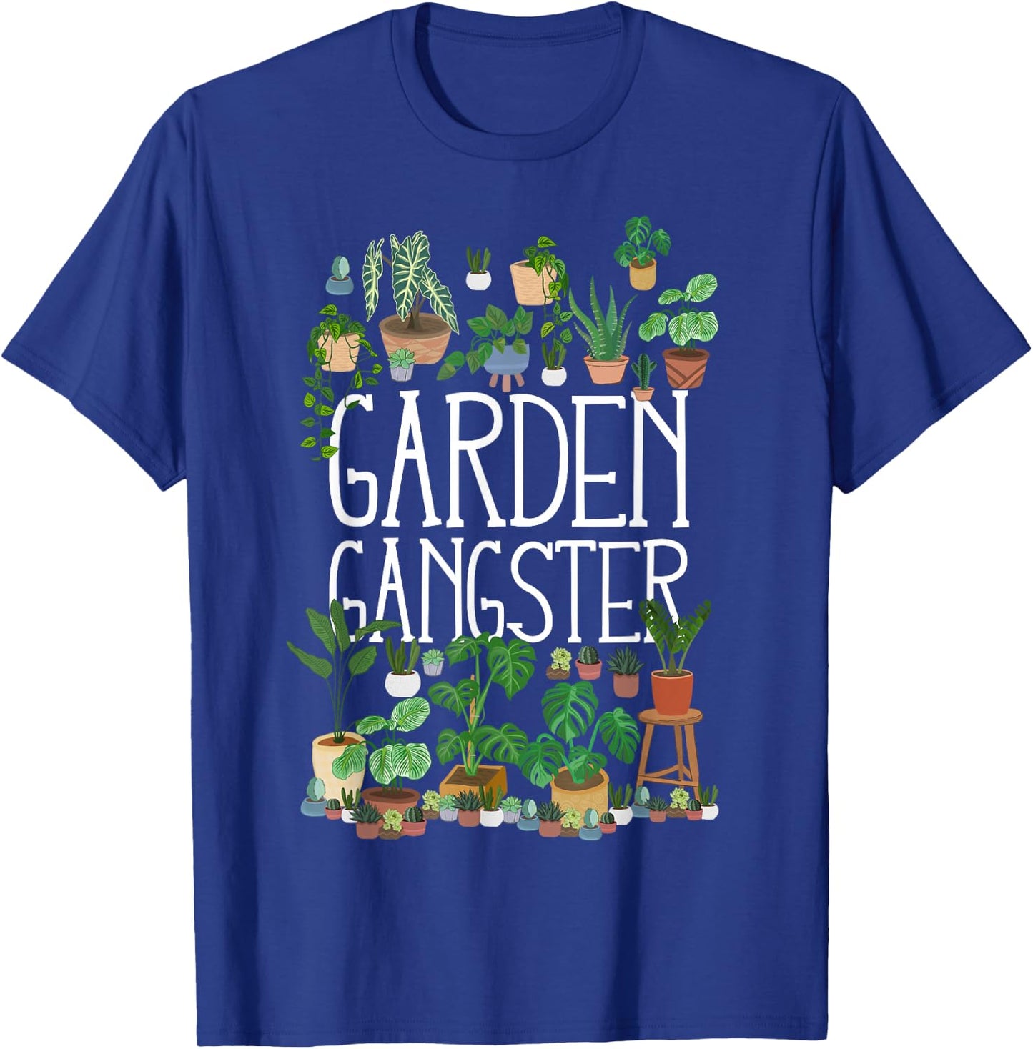 Potted Plant Garden Gangster T-Shirt - T-Shirt | Royal