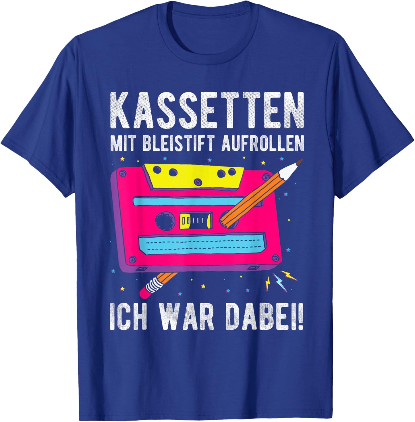with Pencil Roll Up I Was DABEI!, black T-Shirt - T-Shirt | Royal
